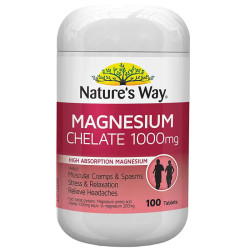 Nature's Way Magnesium Chelate 1000mg 100 Tablets