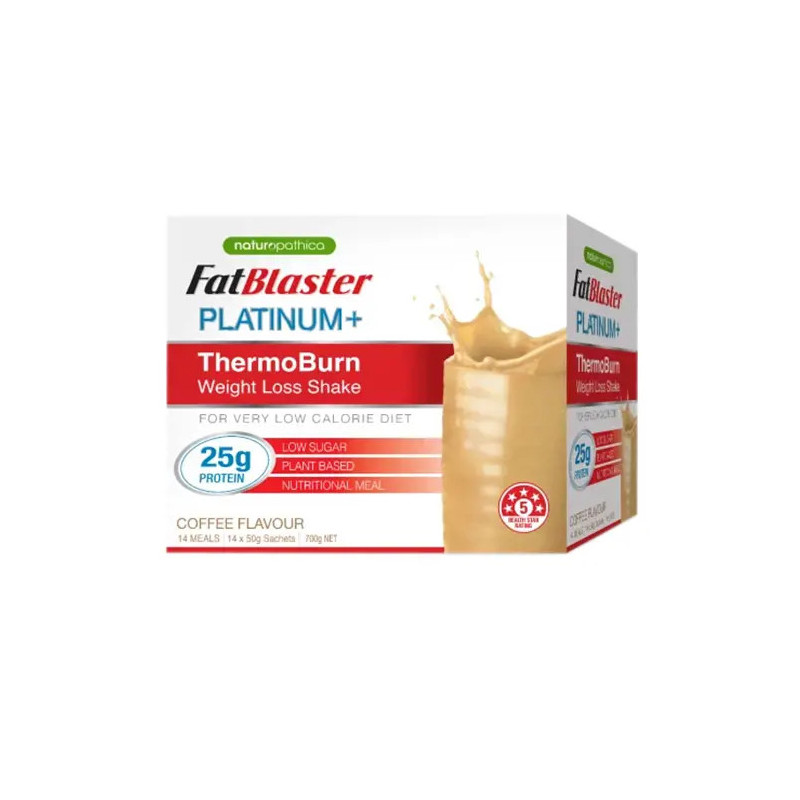 Naturopathica FatBlaster Platinum+ ThermoBurn Shake Coffee 14 x 50g