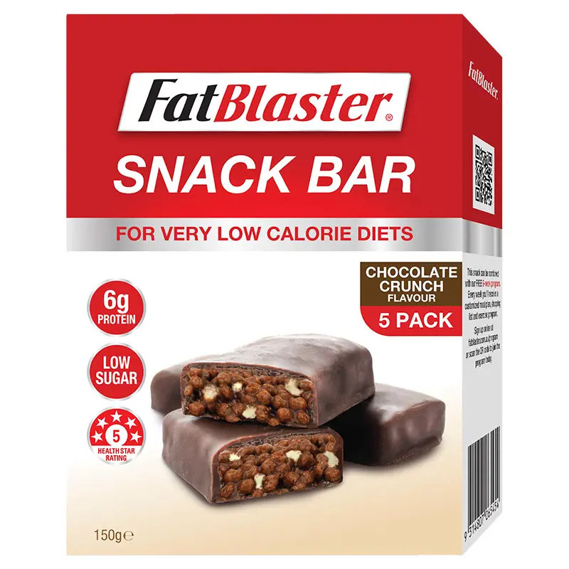 Naturopathica FatBlaster VLCD Snack Bar Chocolate Crunch 5x30g Pack