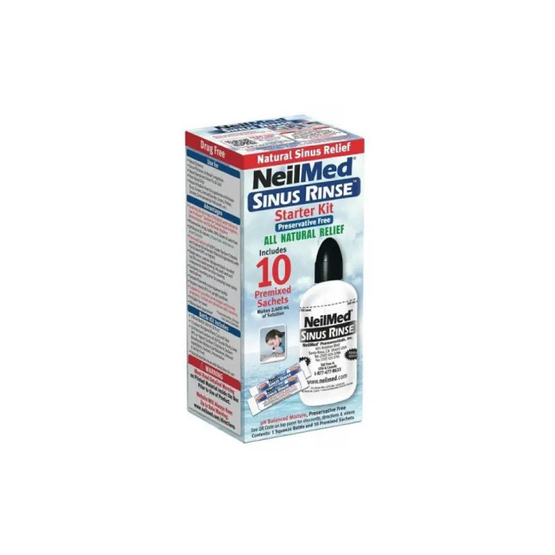 NeilMed Sinus Rinse Starter Kit Bottle & 10 Sachets