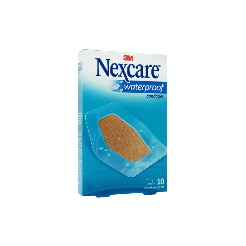 Nexcare Waterproof Clear Bandage Large 60mm x 88mm 10 Pack