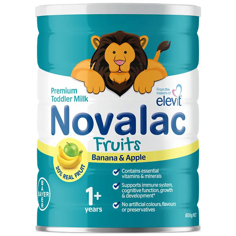 Novalac Fruits Premium Toddler Milk with Banana and Apple 800g