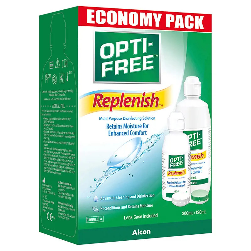 Opti-Free Replenish Contact Lens Solution Economy Pack