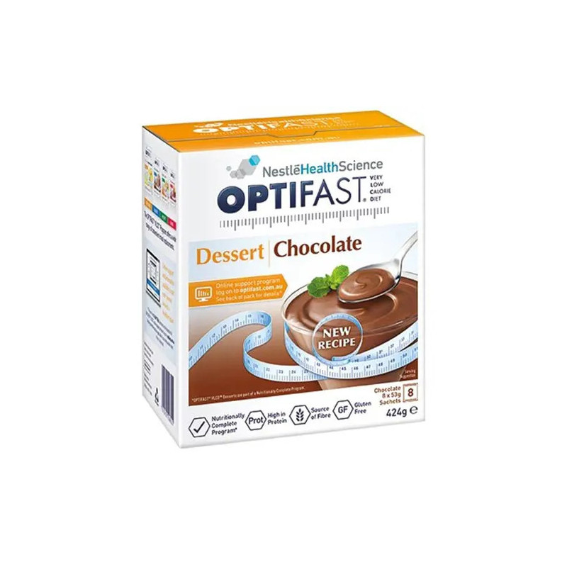 Optifast VLCD Chocolate Dessert 8 x 53g