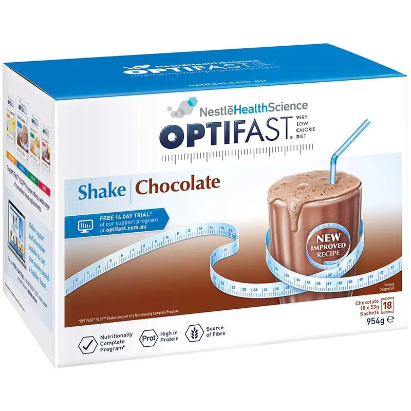 Optifast VLCD Milk Shake Chocolate 18 Pack (18x53g)