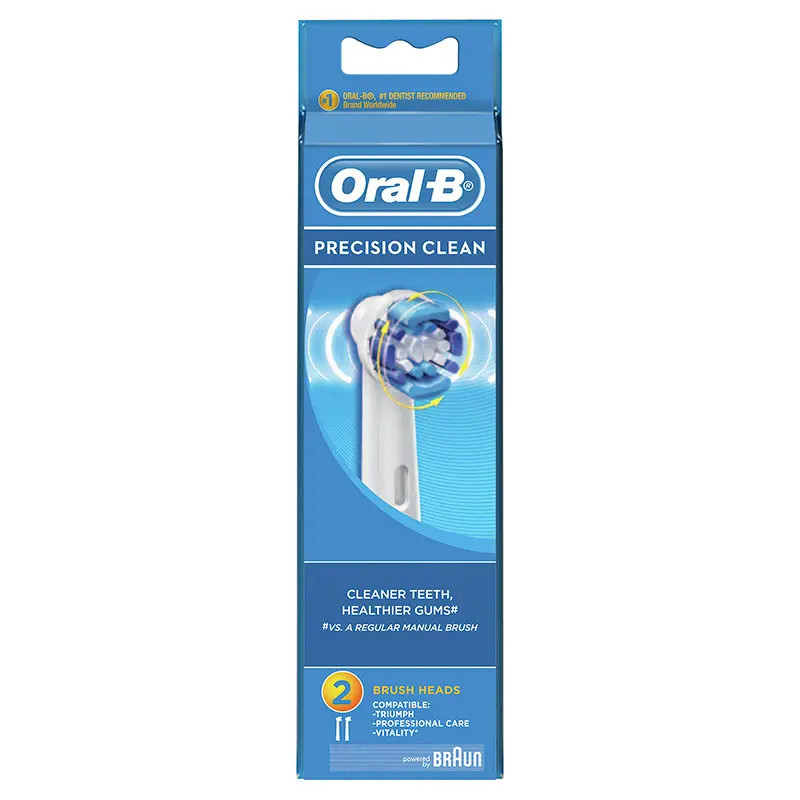 Oral-B Precision Clean Brush Heads Eb20-2 2 Pack