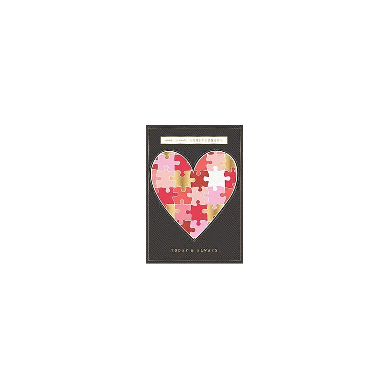 Our Anniversary You Complete Me Puzzle Greeting Card