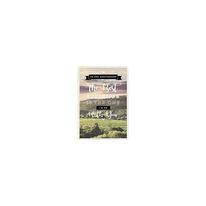 Our Anniversay Paddocks and Hills Photo Greeting Card