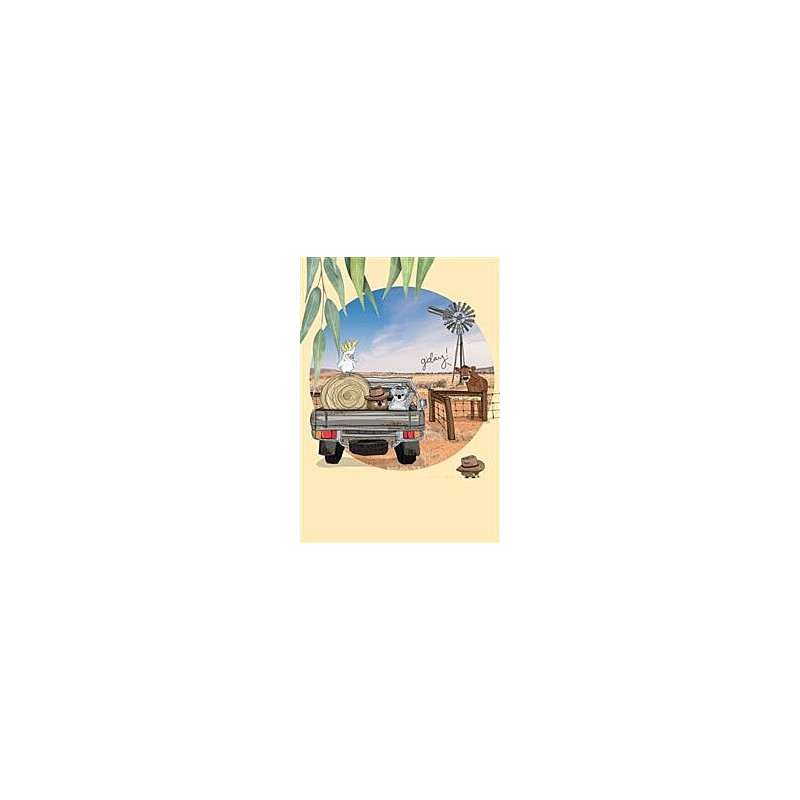 Outback Farm Adventures Greeting Card Our Aussie Way