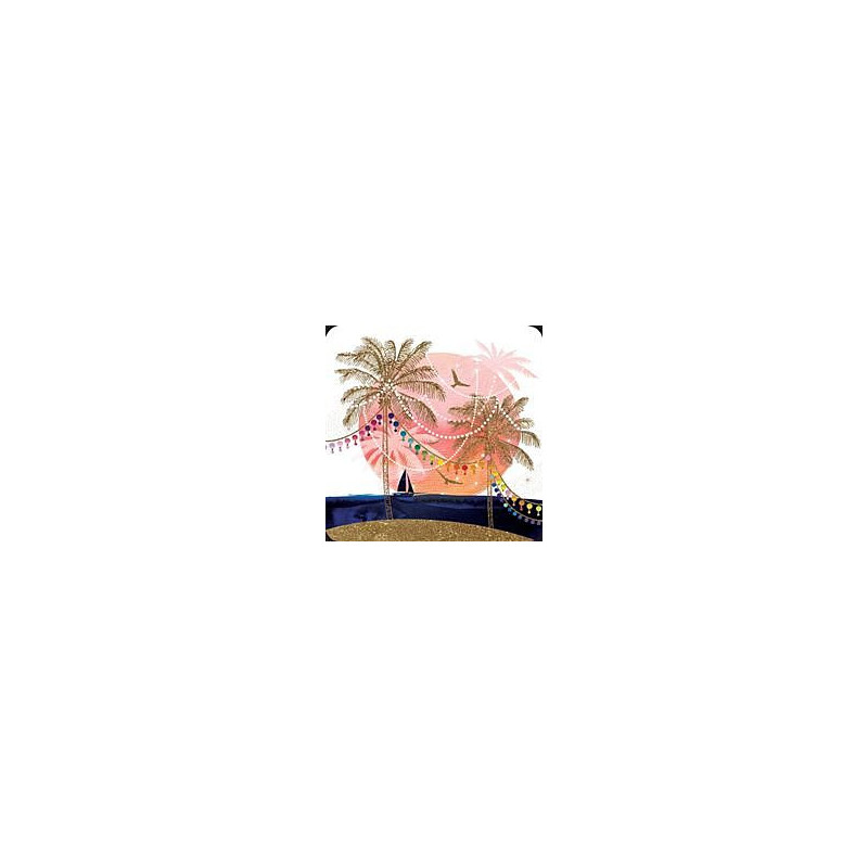 Palm Trees Greeting Card Pizazz Ltd Edition