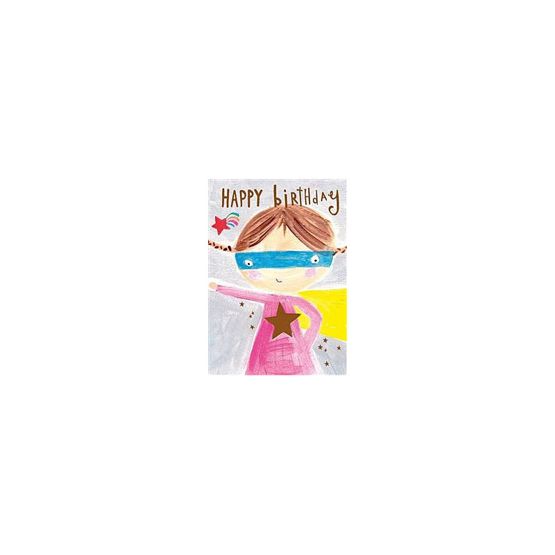 Papersalad Supergirl Greeting Card Paper Salad