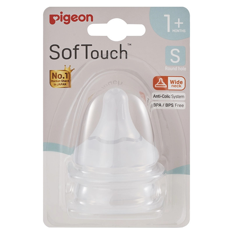 Pigeon SofTouch III Teat S 1m+ 2 Pack