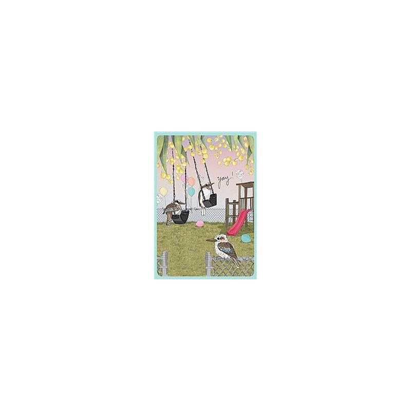 Playground Fun Times Greeting Card Our Aussie Way