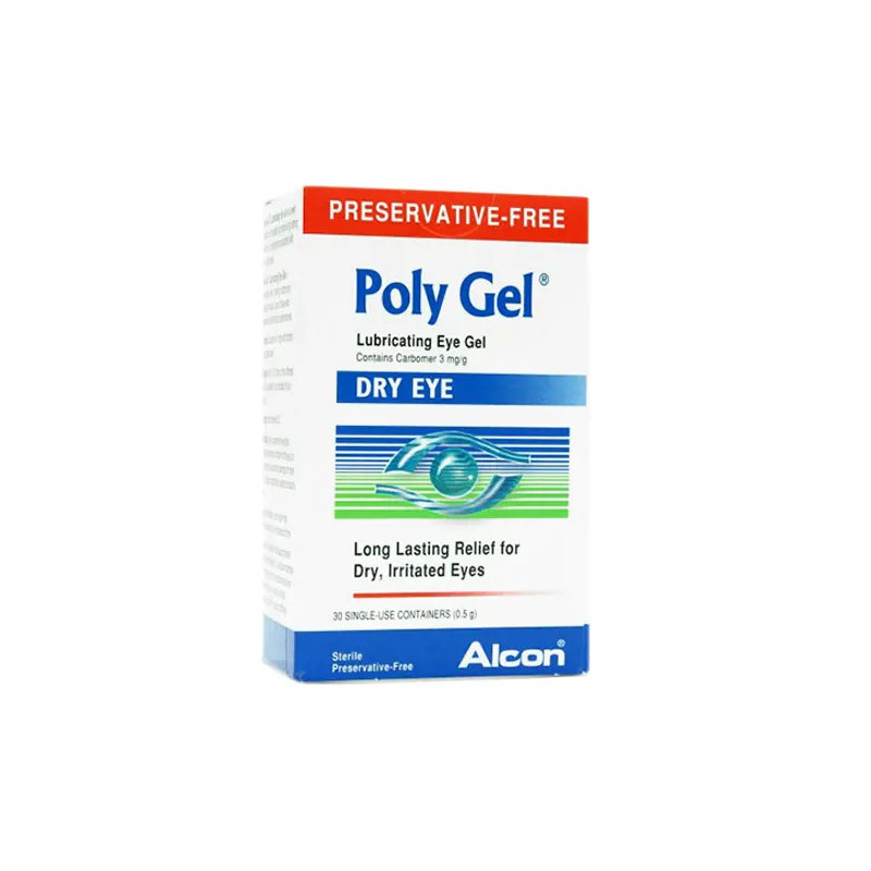 Poly Gel Lubricating Eye Gel for Dry Eye 30 x 0.5g