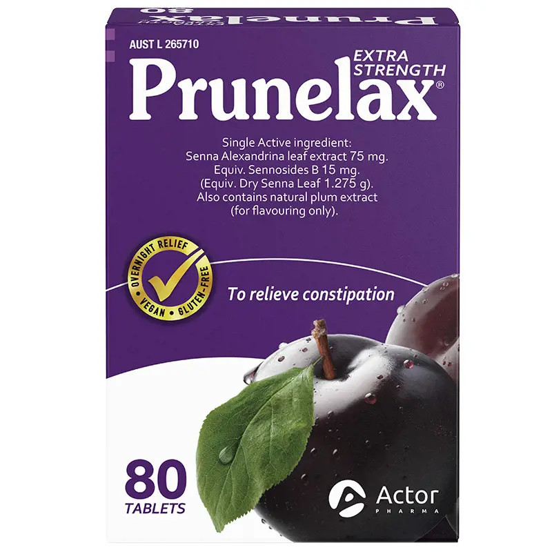 Prunelax Extra Strength Laxative 80 Tablets