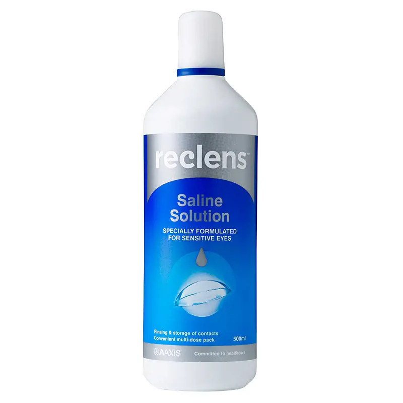 Reclens Saline Solution for Contact Lenses 500ml