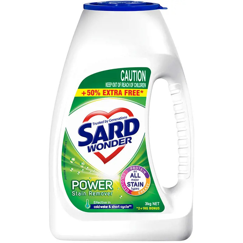 Sard Wonder Soaker Power Stain Remover Powder 2 + 1Kg Bonus