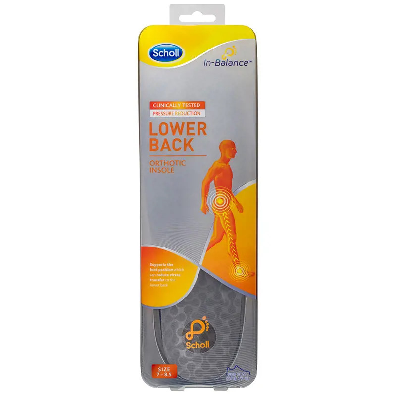 Scholl In-Balance Lower Back Orthotic Insole Medium Size 7 - 8.5