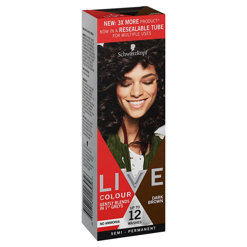 Schwarzkopf Live Dark Brown 75ml