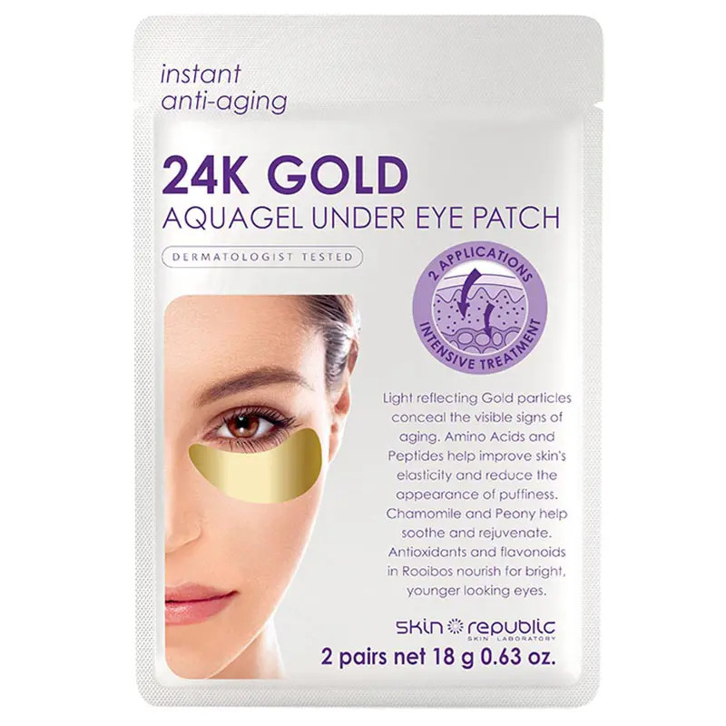 Skin Republic 24K Gold Aquagel Under Eye Patches 2 Pack