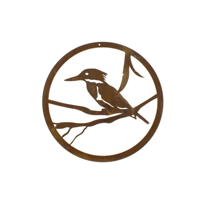 Small Round Kingfisher Panel Wall Art
