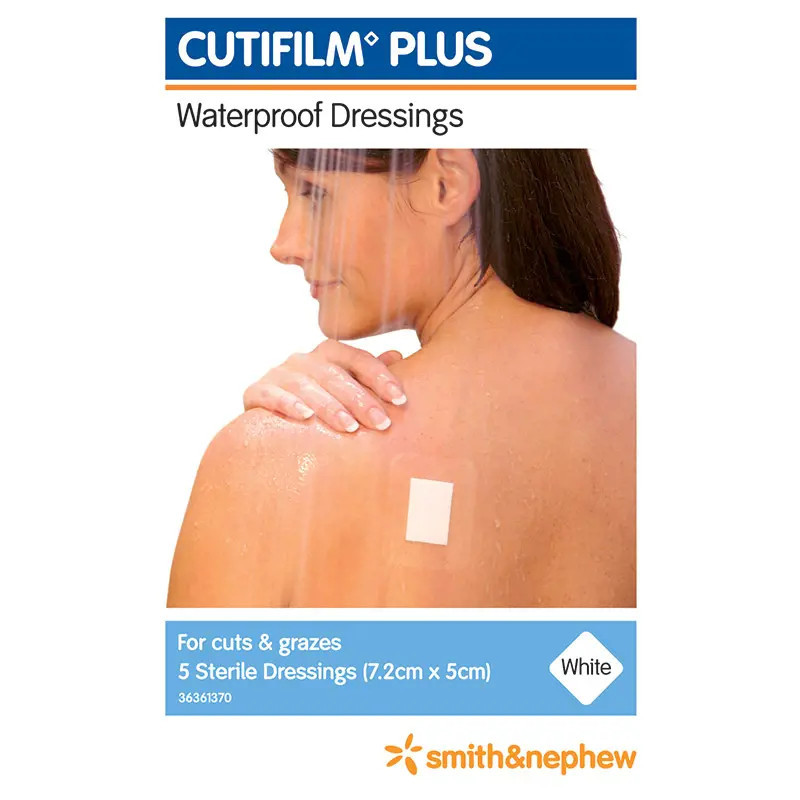 Smith & Nephew Cutifilm Plus 7.2cm x 5cm 5 Pack