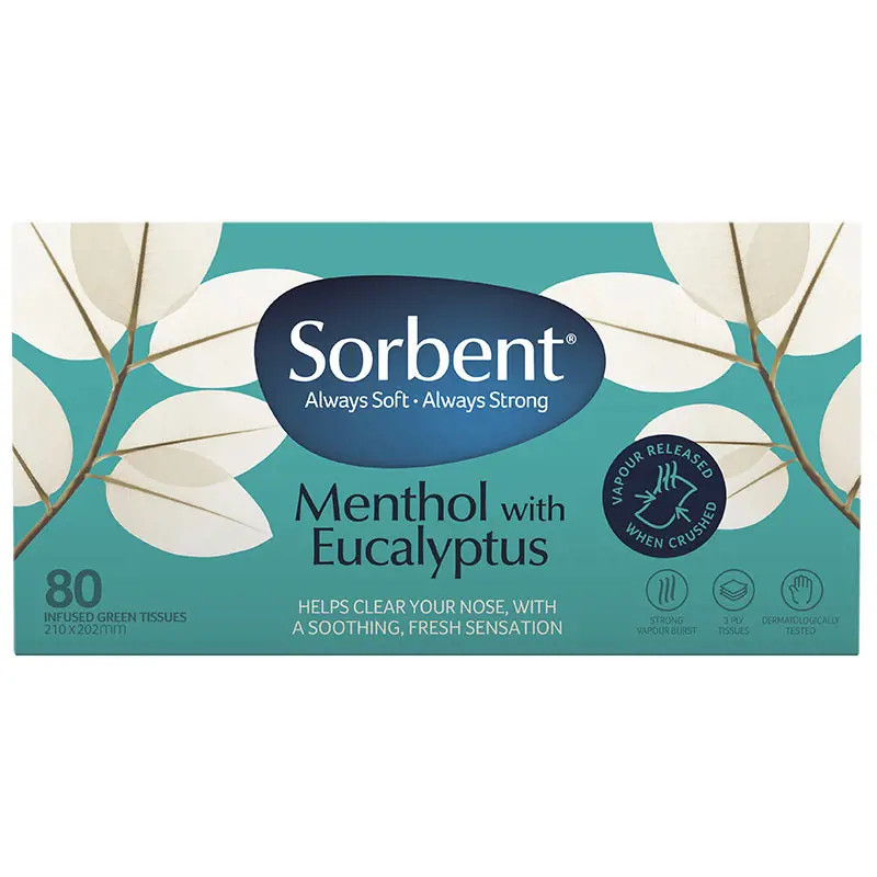 Sorbent Tissues Menthol with Eucalyptus 80 Pack