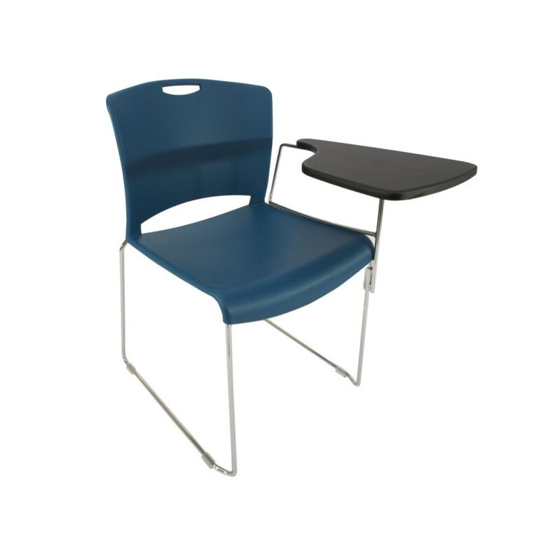 STARLIGHT Atlantis Blue Flip Tablet Visitor School Chair