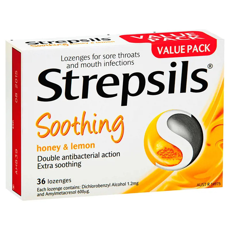 Strepsils Honey & Lemon Lozenges 36 Pack