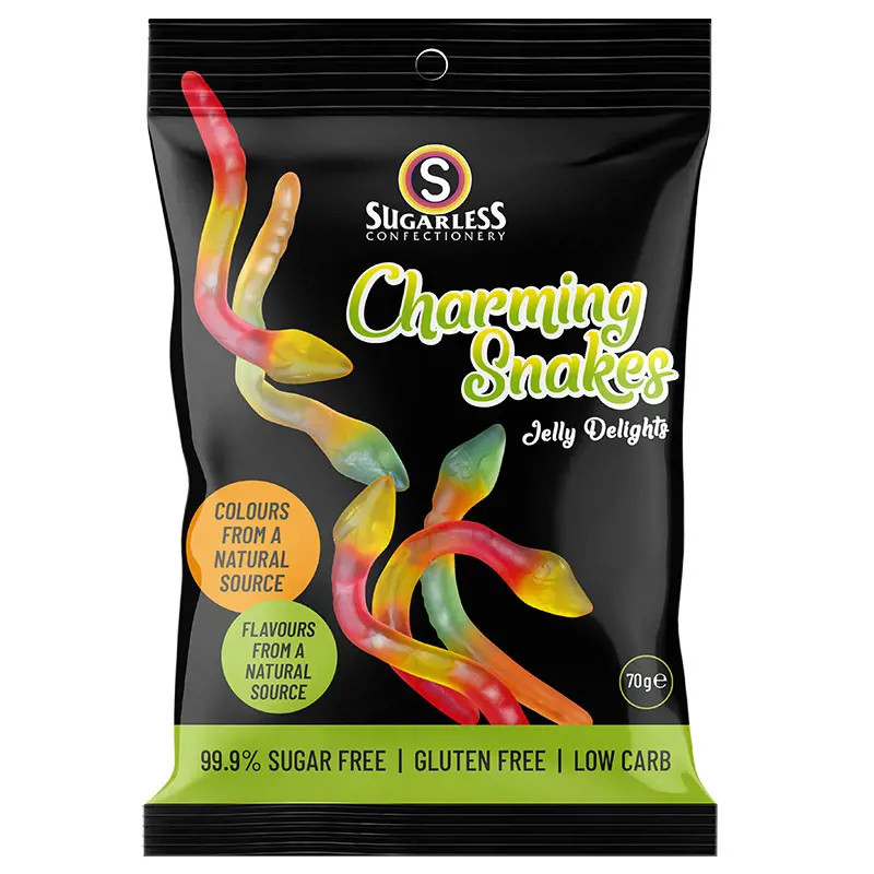 Sugarless Confectionery Charming Snakes Jelly Delights 70g
