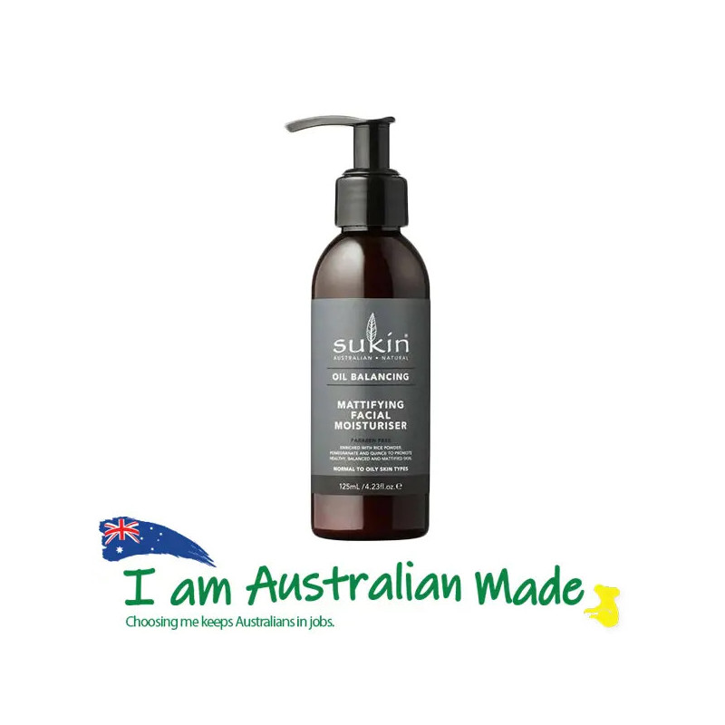 Sukin Oil Balancing Mattifying Facial Moisturiser 125ml