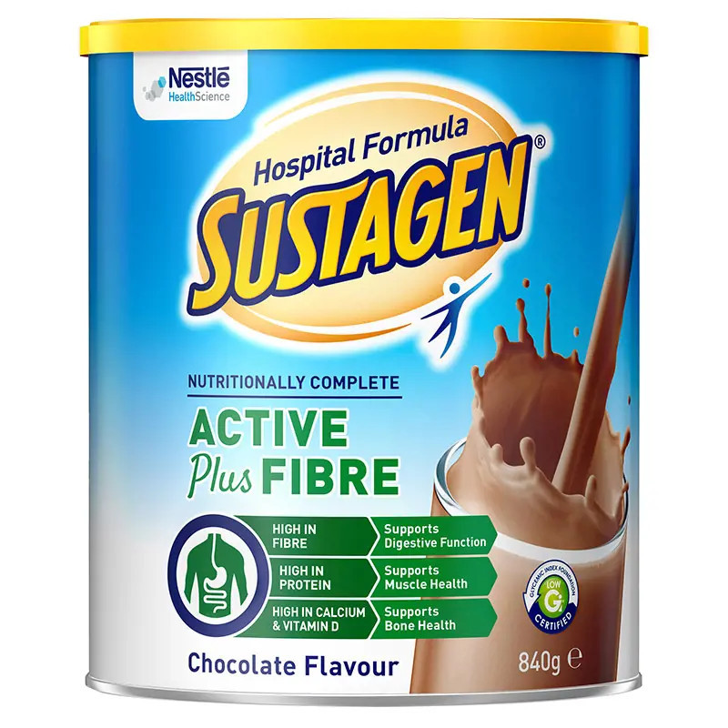 Sustagen Hospital Formula Active Plus Fibre Chocolate 840g