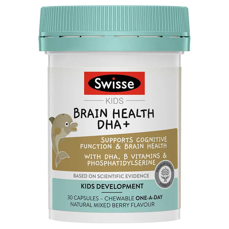 Swisse Kids Brain Health DHA+ 30 Capsules