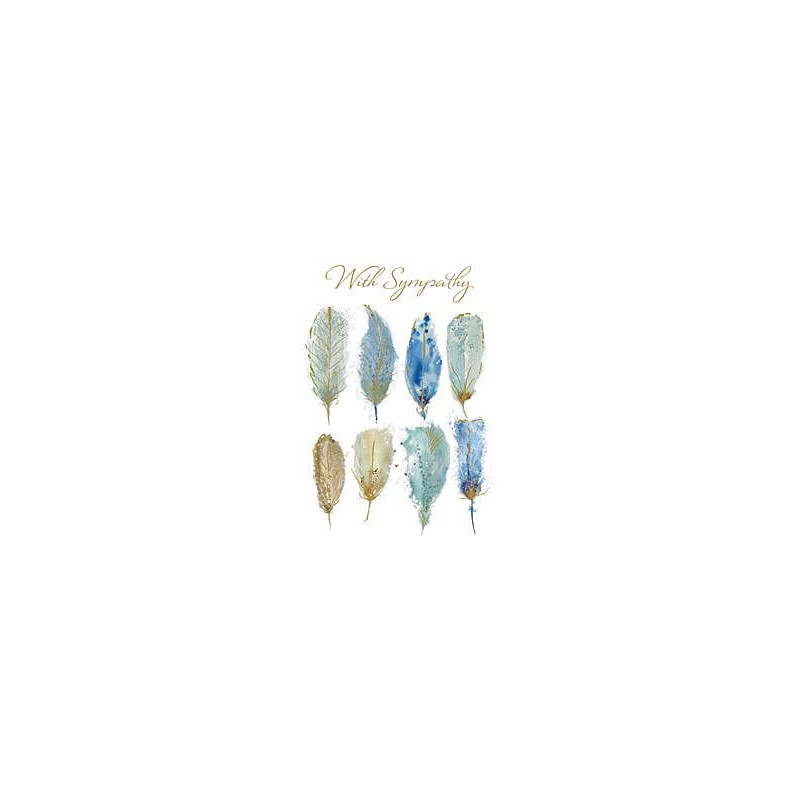 Sympathy Eight Feathers Greeting Card