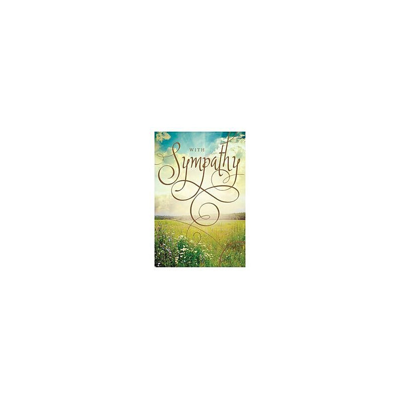 Sympathy Field of Flowers Greeting Card
