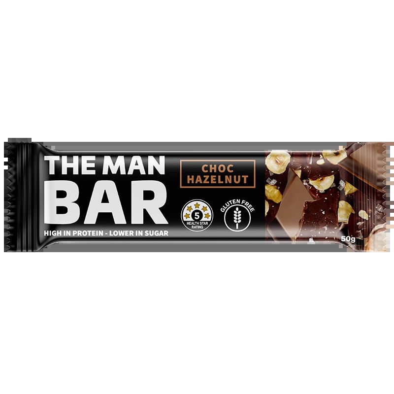 The Man Bar Choc Hazelnut 50g