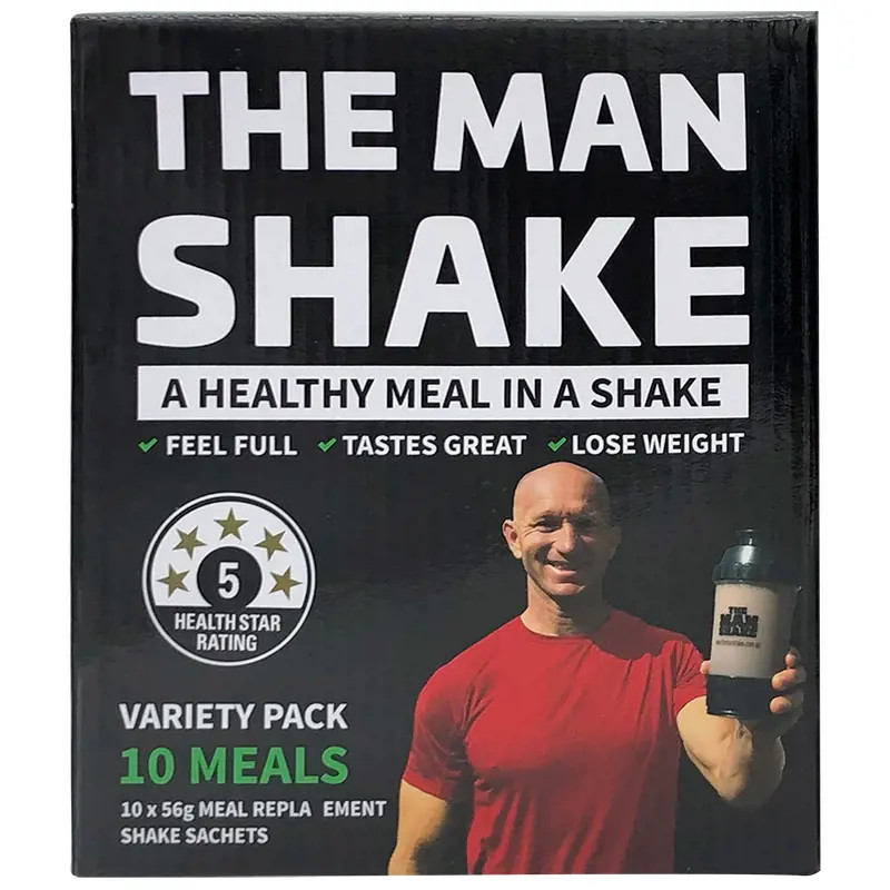 The Man Shake Variety 10 x 56g Sachets Pack