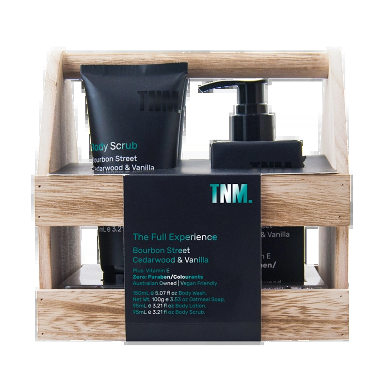 The Nourished Man 4 Piece Timber Crate