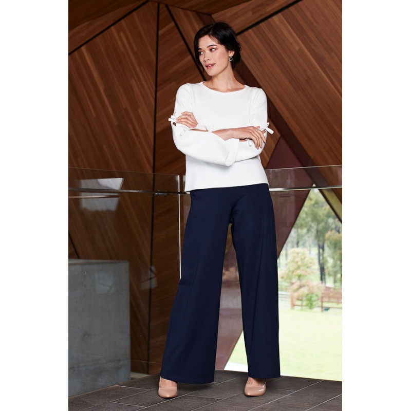 The Wide Leg Ponte Pant