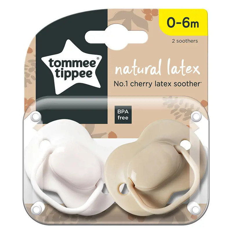 Tommee Tippee Natural Latex Cherry Soother 0-6 Months