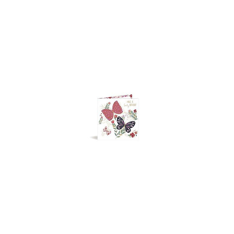 Two Butterlfies Greeting Card Mulberry