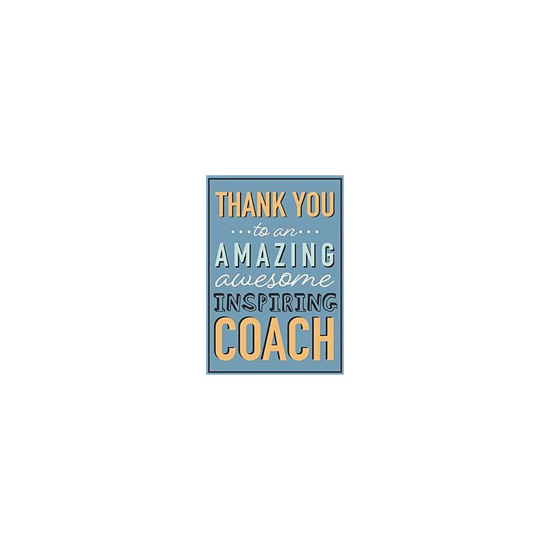 TY Coach Type with Mixed Fonts Greeting Card