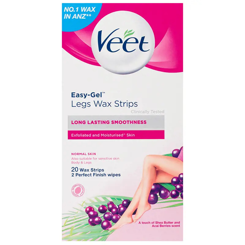 Veet Easy-Gelwax Wax Strips for Normal Skin 20 Pack