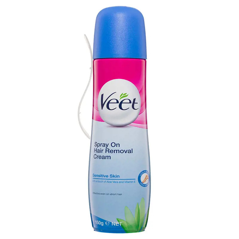 Veet Spray On Hair Removal Cream for Sensitive Skin 150g