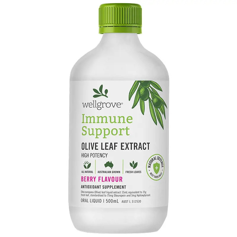 Wellgrove Immune Support Olive Leaf Extract Berry 500ml