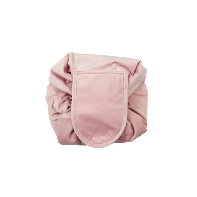 Wicked Sista Soft Pink Velvet Drawstring Makeup Bag