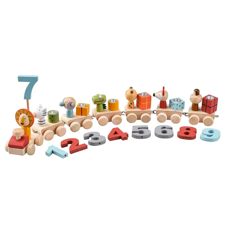 Wooden Animal Party Birthday Train