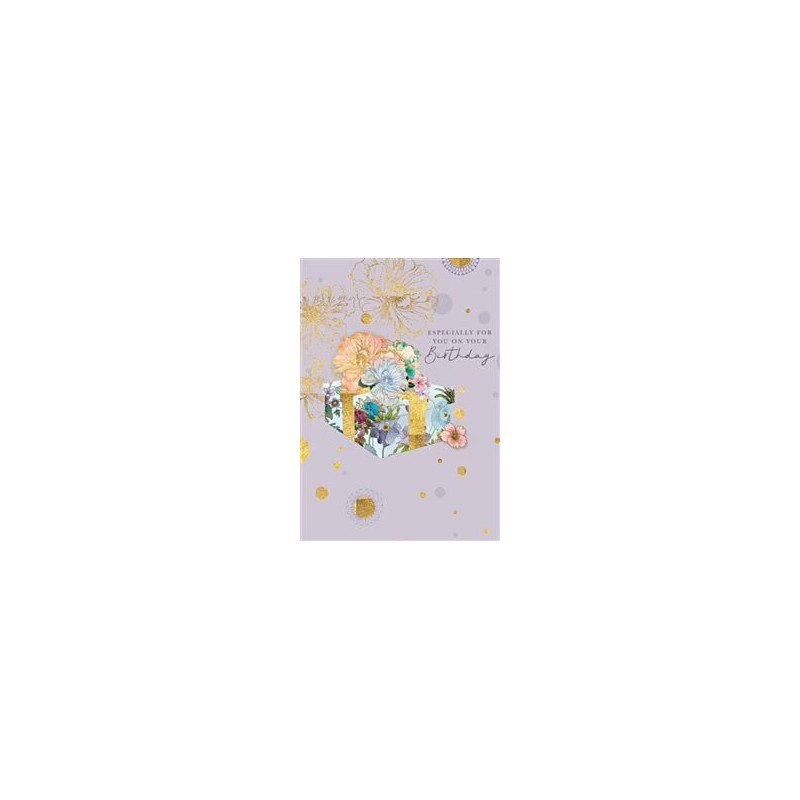 Wrapped Floral Ribbons Greeting Card La Fleur Boutique