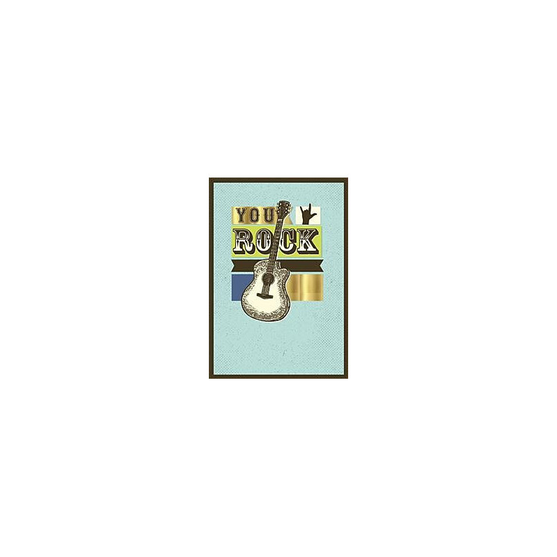 You Rock Guitar Greeting Card Aussie Vibes
