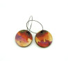 25 Round Fire Reversible Earrings